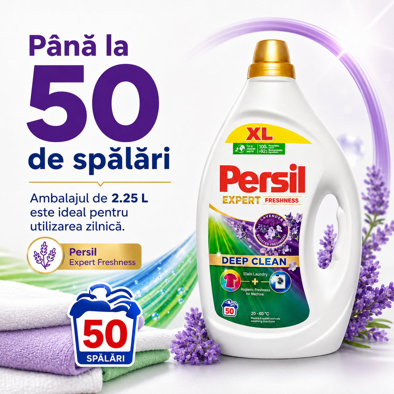 Persil Expert Freshness Lavandă Detergent Lichid 2.25 L 50 Spălări [4]