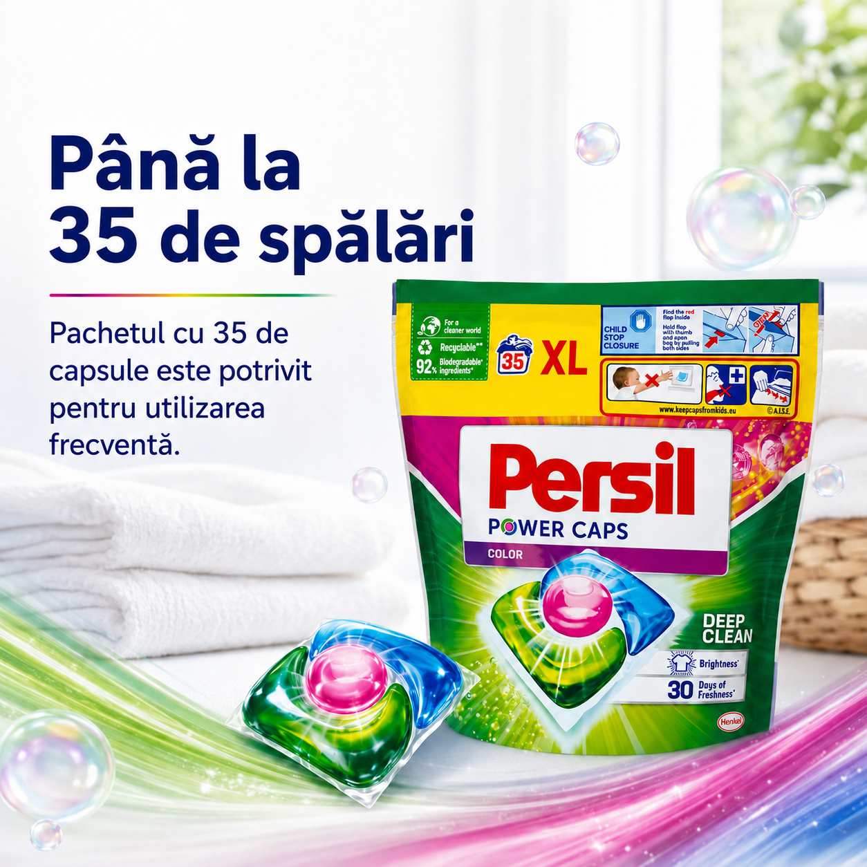 Persil Power Caps Color Capsule Detergent 35 Bucăți [5]