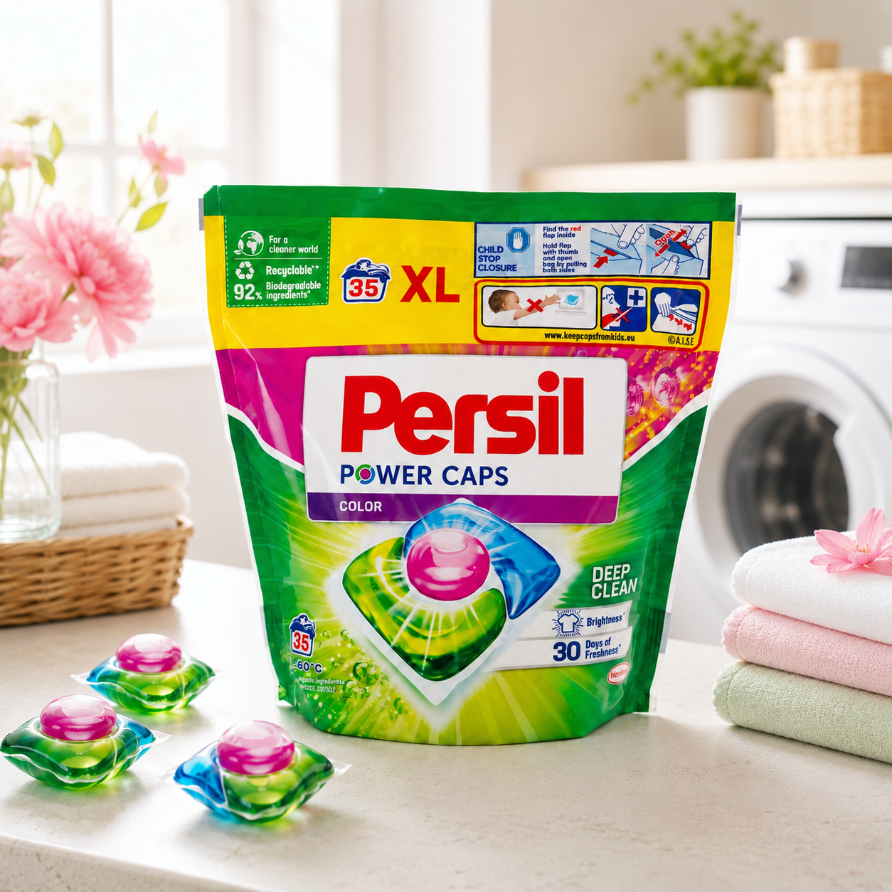 Persil Power Caps Color Capsule Detergent 35 Bucăți [1]