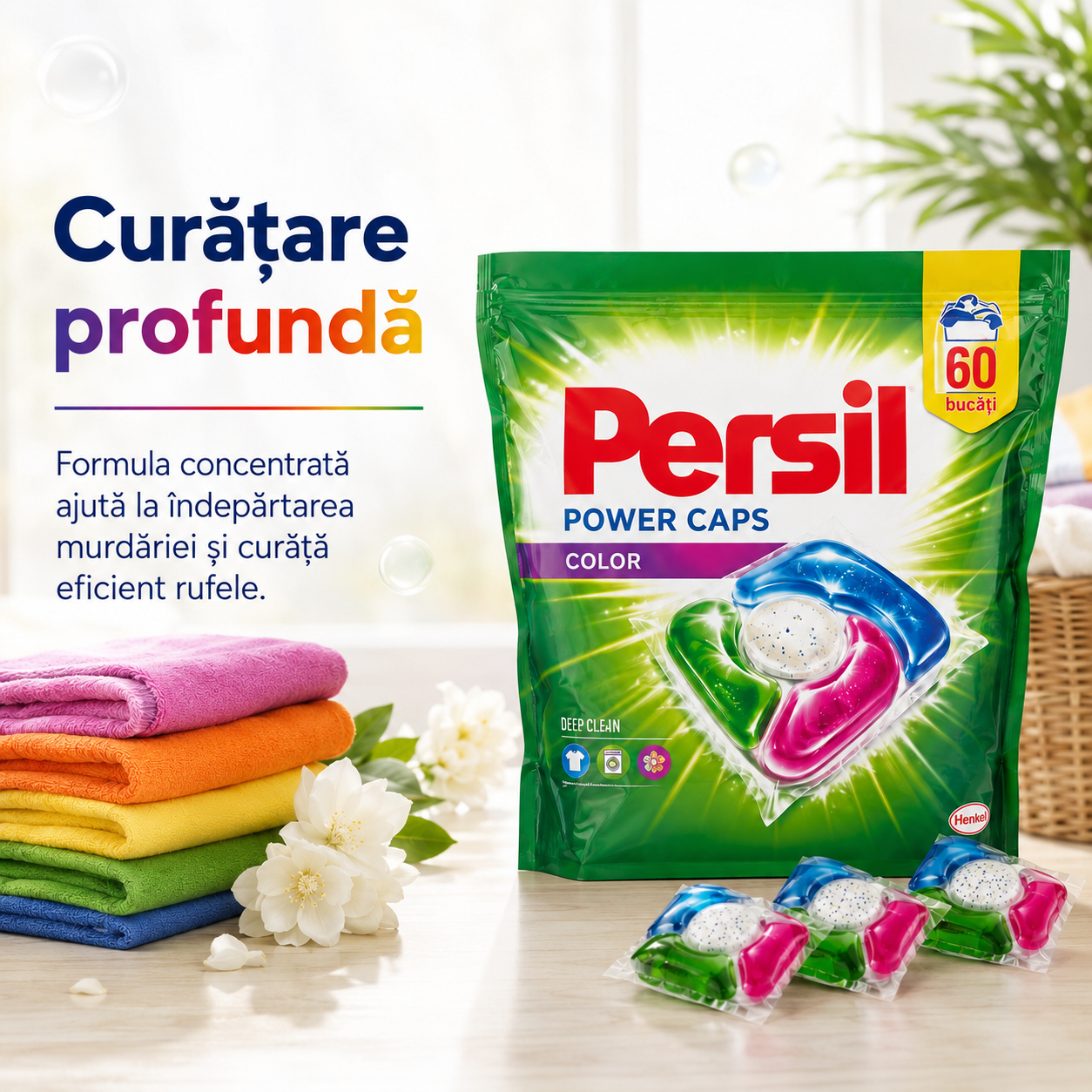 Persil Power Caps Color Capsule Detergent 60 Bucăți [2]