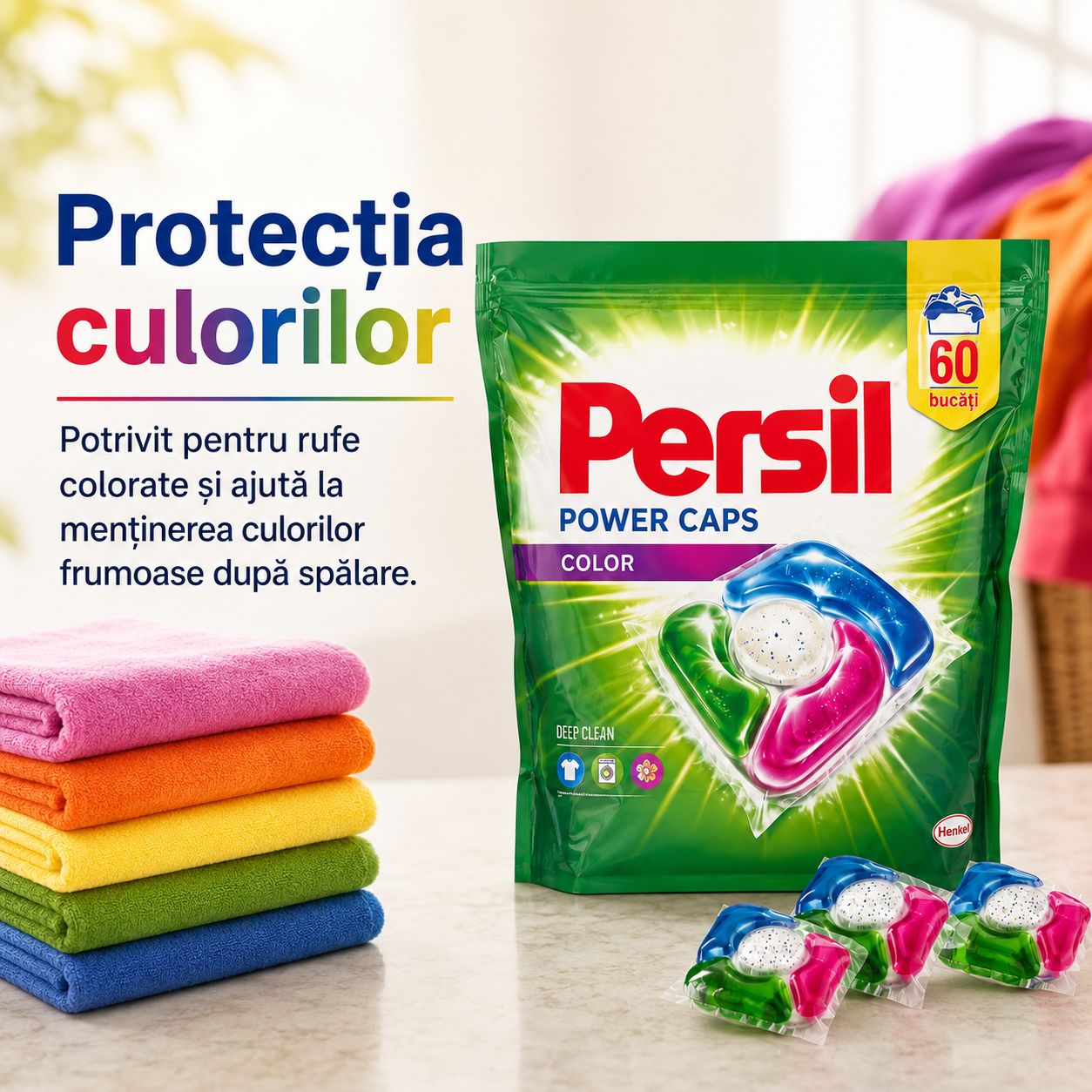 Persil Power Caps Color Capsule Detergent 60 Bucăți [4]