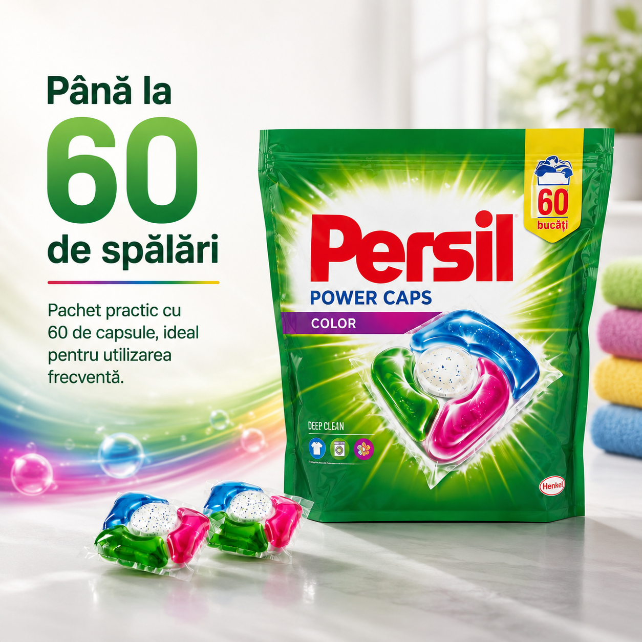 Persil Power Caps Color Capsule Detergent 60 Bucăți [5]