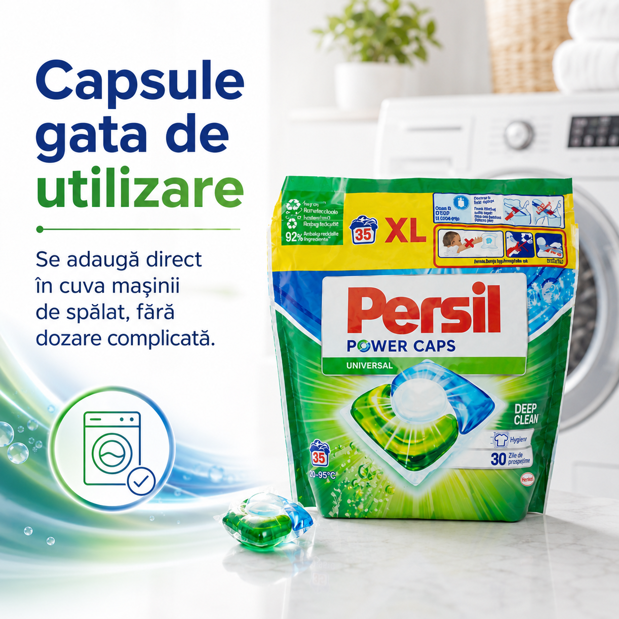 Persil Power Caps Universal Capsule Detergent 35 Bucăți [3]
