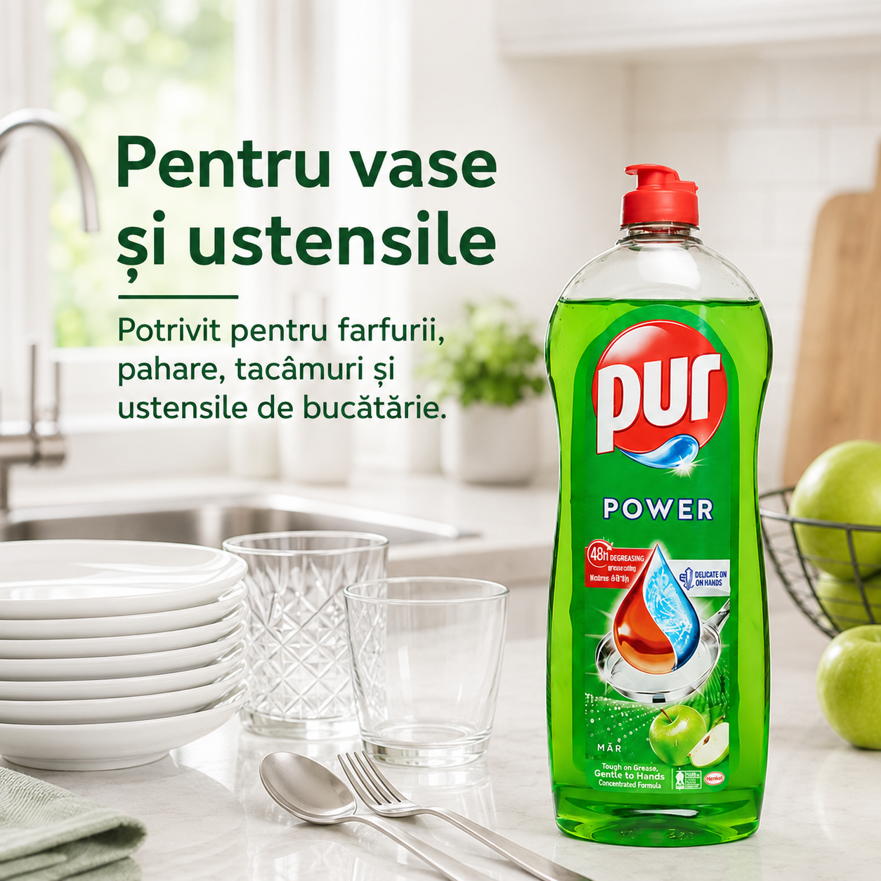 Pur Power Măr Detergent de Vase 750 ml [4]
