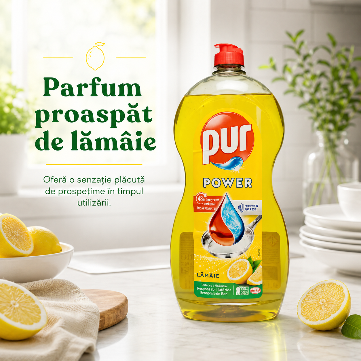 Pur Power Lămâie Detergent de Vase 1.2 L [3]