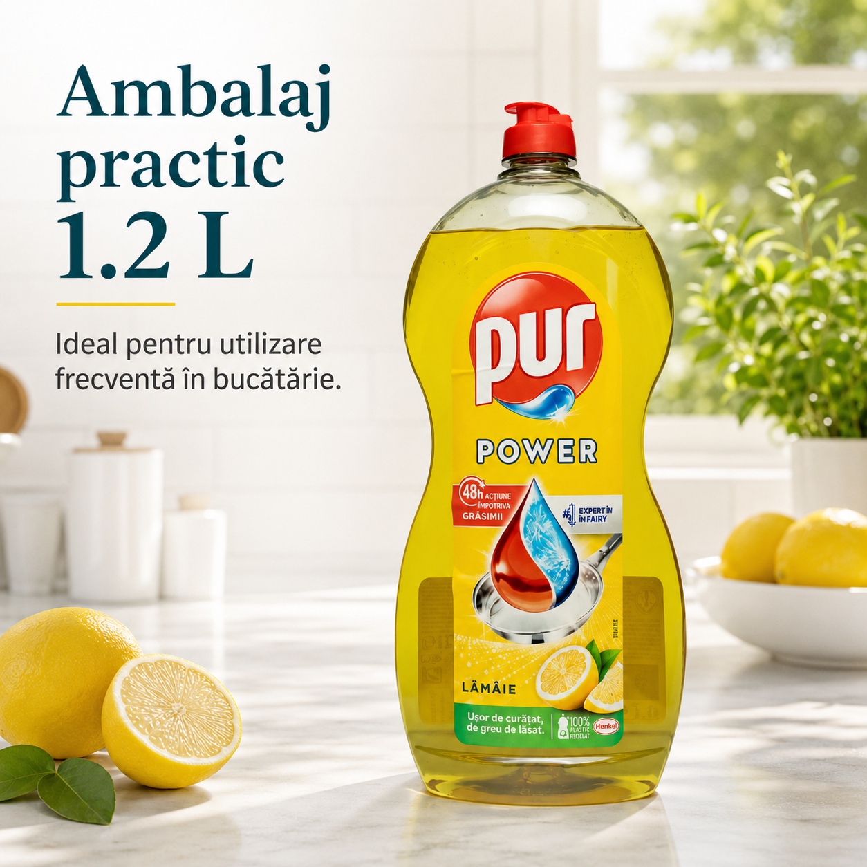 Pur Power Lămâie Detergent de Vase 1.2 L [5]