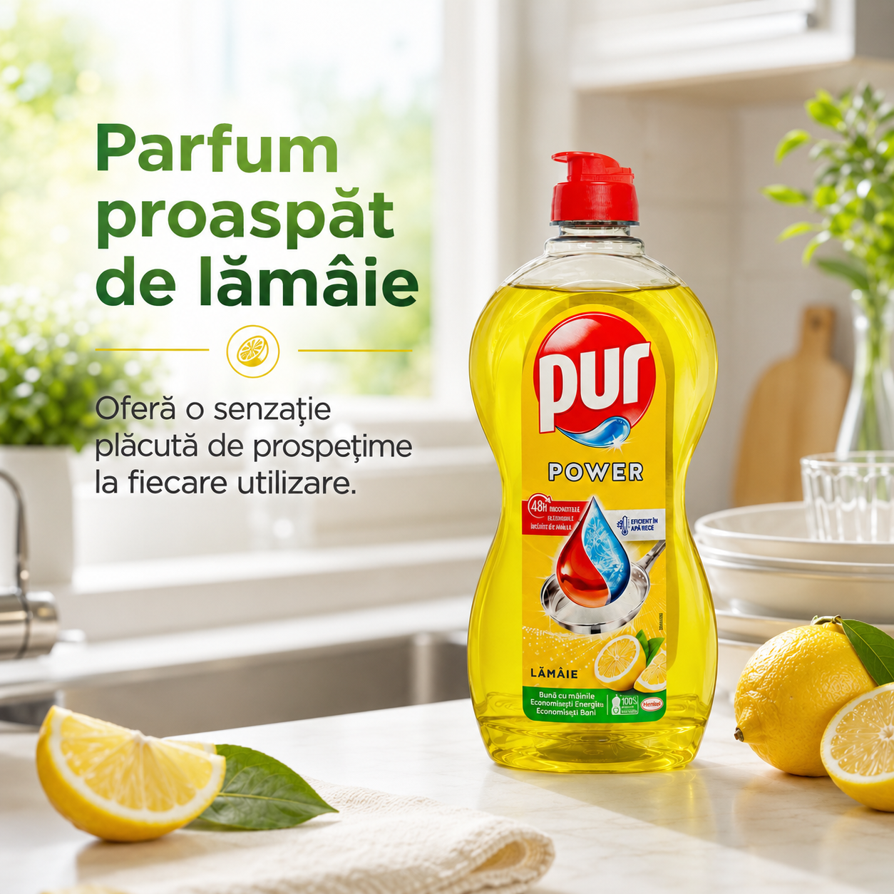 Pur Power Lămâie Detergent de Vase 450 ml [3]