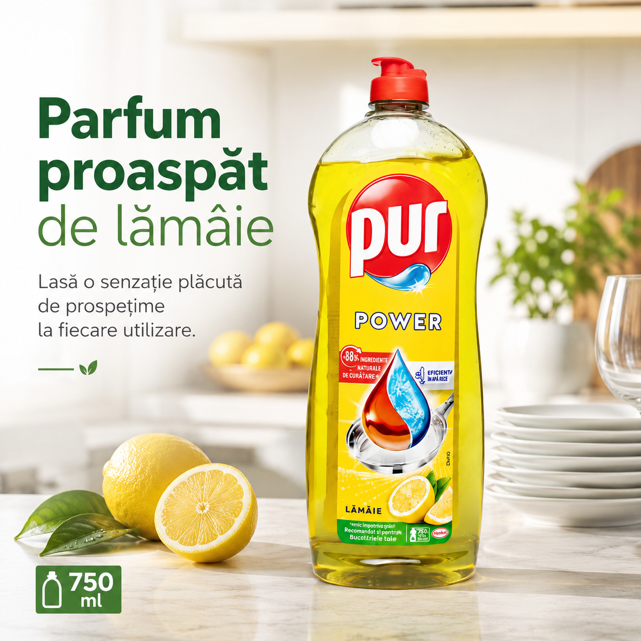 Pur Power Lămâie Detergent de Vase 750 ml [4]