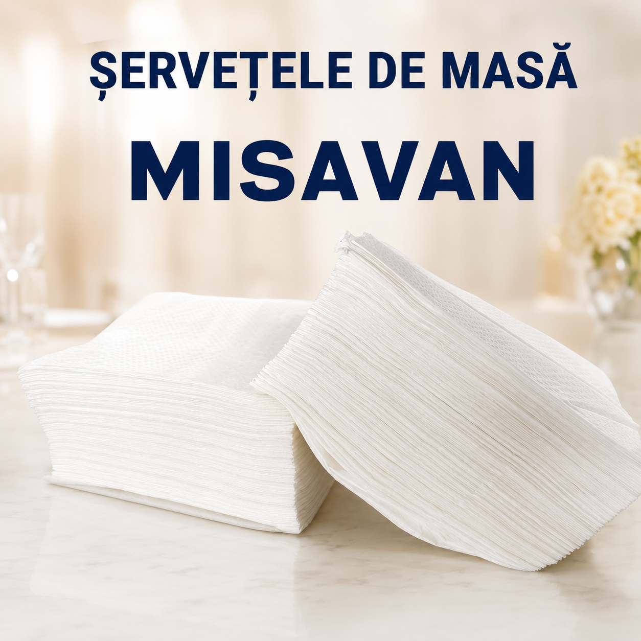 Șervețele de masă vrac Misavan 33x33 cm 1 strat cutie 5 kg [6]