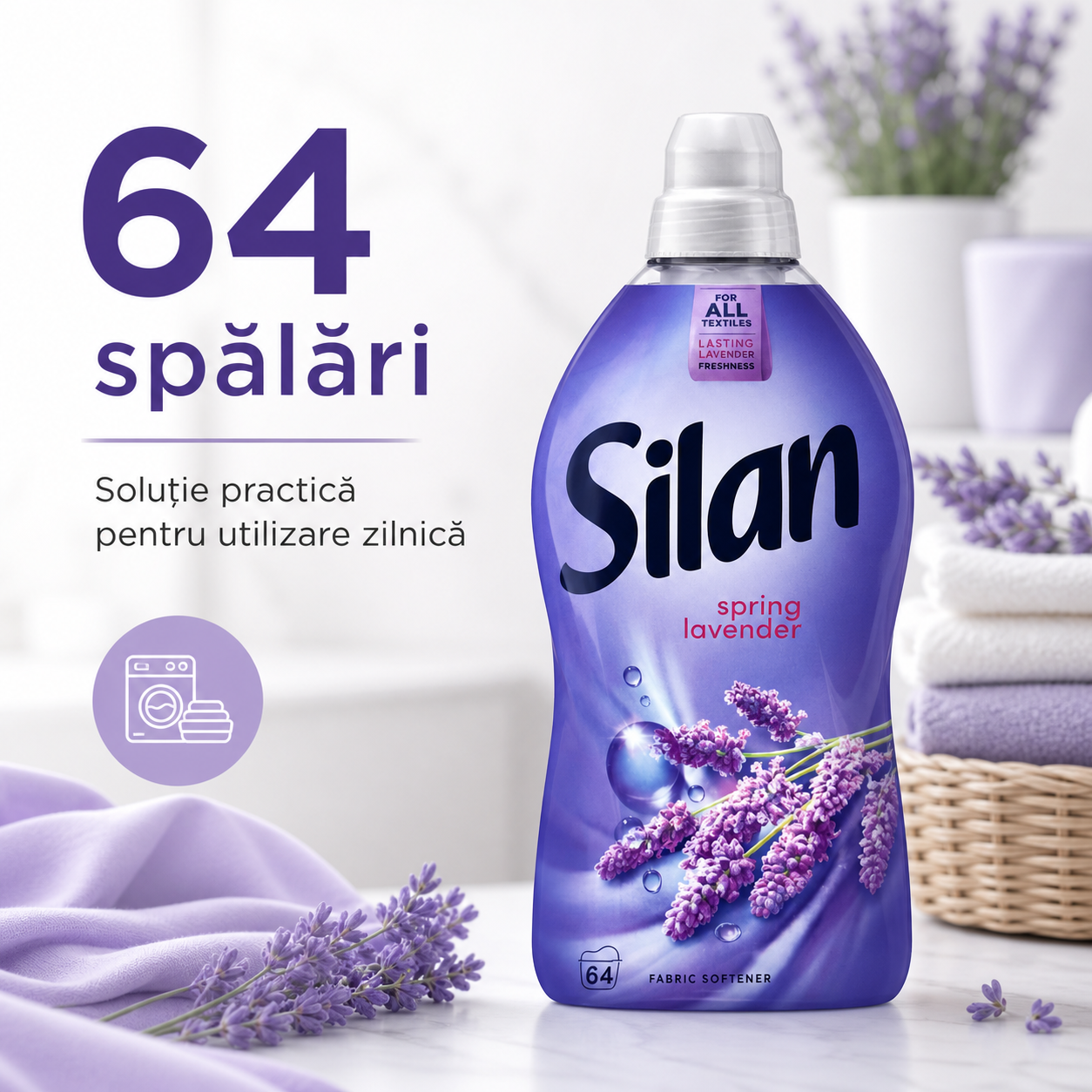 Silan Spring Lavender balsam de rufe 1.408 L 64 spălări [2]