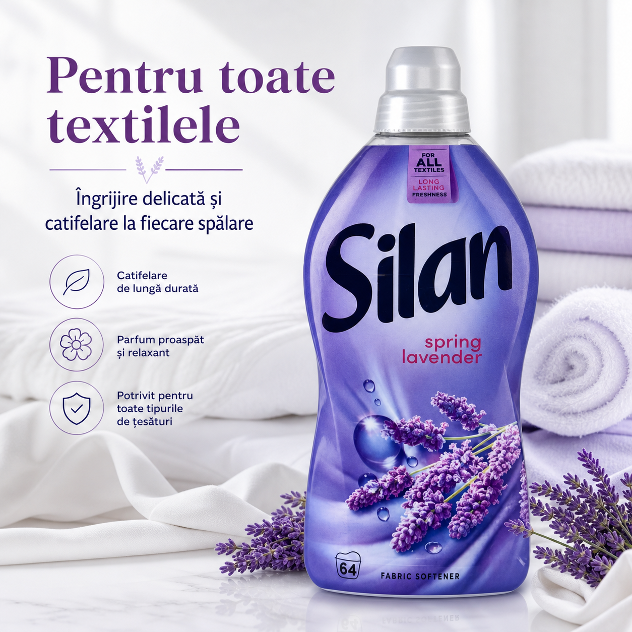 Silan Spring Lavender balsam de rufe 1.408 L 64 spălări [3]