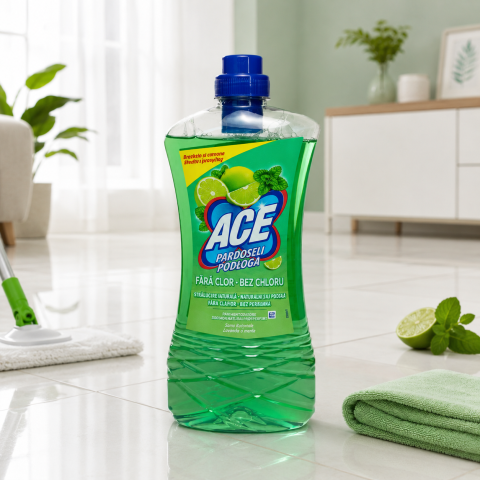 Soluții pardoseli & covoare - ACE Detergent pentru Pardoseli Mentă și Lime 1 L