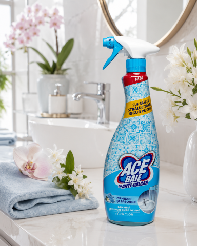 Solutii anti-calcar - ACE Spray Soluție Anti-Calcar pentru Baie Orhidee si Iasomie 650 ml