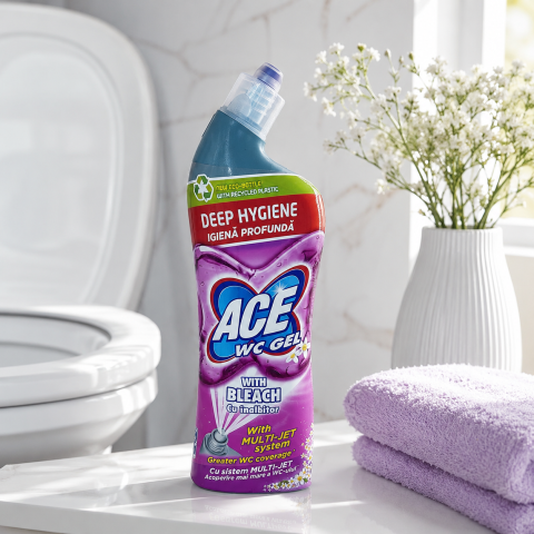 Curățenie baie - ACE WC Gel Deep Hygiene cu Înălbitor 700 ml