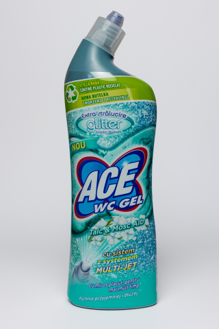 Solutii anti-calcar - Ace WC Glitter, gel decalcifiant, Talc&Mosc alb, 700 ml