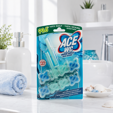 Curățenie baie - ACE WC Odorizant Toaletă Briză Marină 2 x 48 g