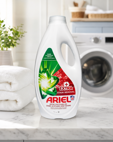 Detergent  rufe lichid - Ariel Extra Stain Removal Detergent Automat de Rufe Lichid 35 Spalari 1.575 L