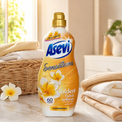 Detergenți & balsam rufe - Asevi Sensations Golden Balsam Rufe Concentrat 1,44 L 60 Spălări