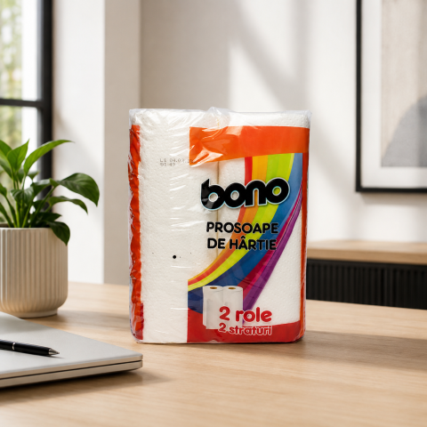 Prosoape hârtie rolă - Bono Prosoape de Hârtie 2 Role 2 Straturi