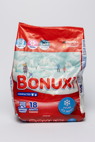 Detergenți și balsam rufe - Bonux  3 in 1 Polar Ice Fresh, detergent automat de rufe, pudra, 18 spalari, 1.17 kg