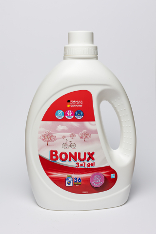 Detergent  rufe lichid - Bonux 3 in 1 Pure Magnolia, detergent automat de rufe, gel, 36 spalari, 1.8 L