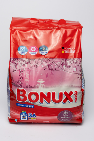 Detergenți și balsam rufe - Bonux 3 in 1 Radiant Rose, detergent automat de rufe, pudra, 36 spalari, 2.34 kg