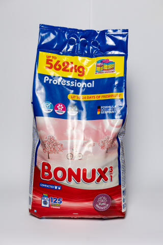 Detergenți și balsam rufe - Bonux  Professional 3 in 1 Pure Magnolia, detergent automat de rufe, pudra, 125 spalari, 8.12 kg