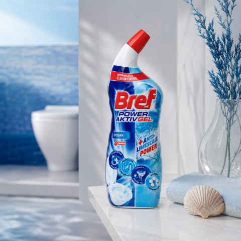 Curățenie baie - Bref Power Aktiv Gel Ocean pentru Toaletă 700 ml