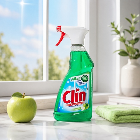 Soluții curățare geamuri - Clin Apple Soluție pentru Geamuri și Oglinzi 500 ml