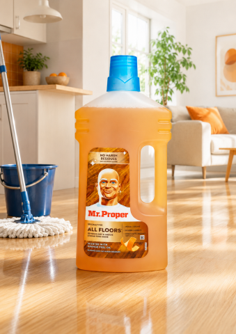 Soluții pardoseli & covoare - Mr Proper Detergent Universal pentru Pardoseli din Lemn 1 L