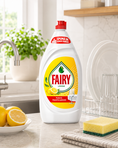 Curățenie bucătărie - Fairy Lemon Detergent de Vase 1.35 L