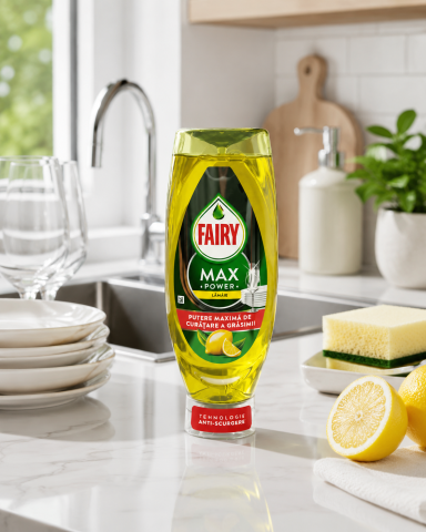 Curățenie bucătărie - Fairy Max Power Lemon Detergent de Vase 545 ml