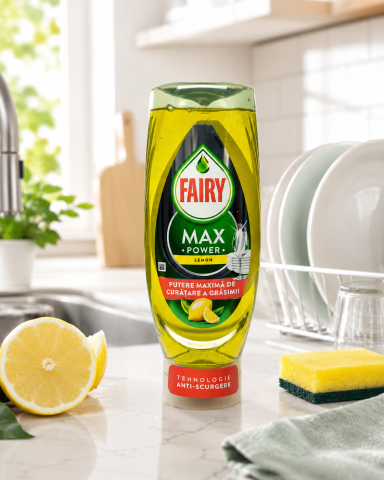 Curățenie bucătărie - Fairy Max Power Lemon Detergent de Vase 730 ml