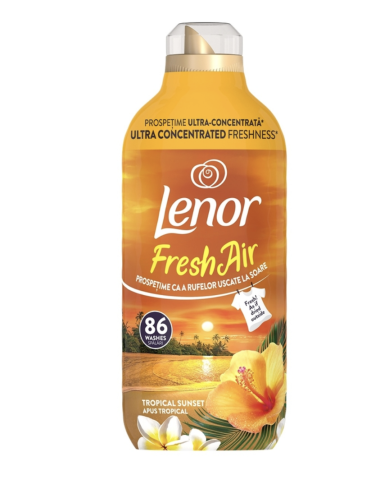 Balsam de rufe - Lenor Fresh Air Tropical Sunset, balsam de rufe, 86 spalari, 1.204 l