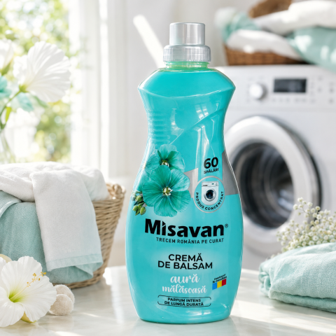 Balsam rufe - Misavan Aură Mătăsoasă Nr 3 Balsam de Rufe Concentrat 1,5 L 60 Spălări