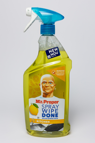 Produse curatare bucatarie - MR. Proper Wipe Kitchen Lemon, degresant, spray, 800 ml