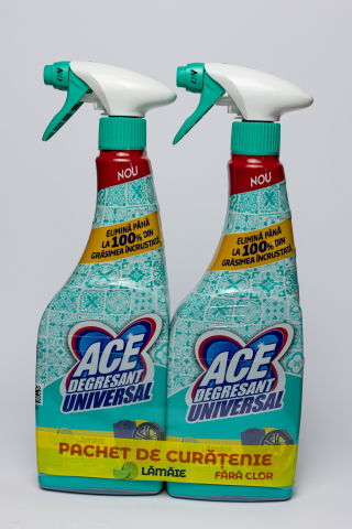 Produse curatenie casa - Pachet Ace  Universal, 2x detergent, spray cu parfum de lamaie, 650 ml