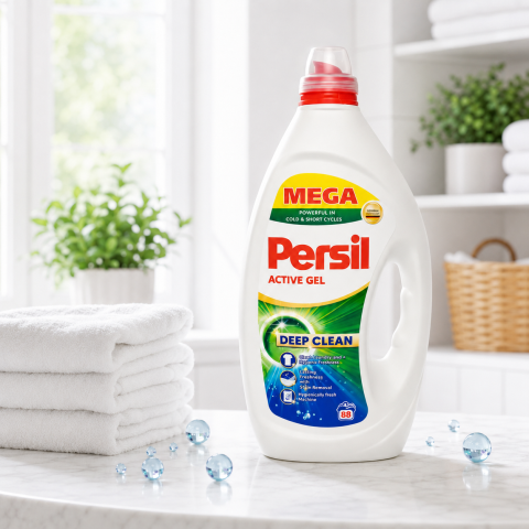 Detergent  rufe lichid - Persil Active Gel Deep Clean Detergent Lichid 3.96 L 88 Spălări