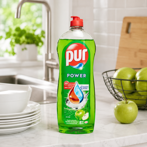 Curățenie bucătărie - Pur Power Măr Detergent de Vase 750 ml