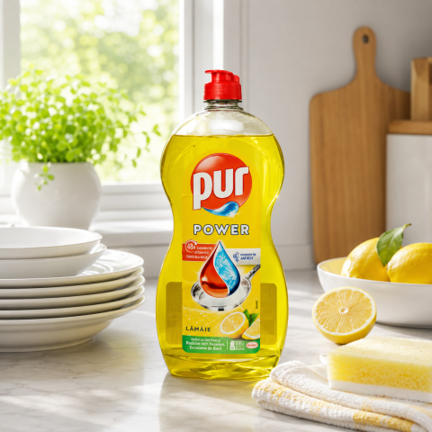 Curățenie bucătărie - Pur Power Lămâie Detergent de Vase 1.2 L