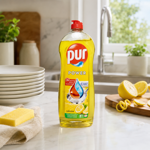 Curățenie bucătărie - Pur Power Lămâie Detergent de Vase 750 ml