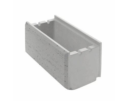 Boltar din beton pentru gard Traverstone Block, silver 400 x 200 x 200 mm [1]