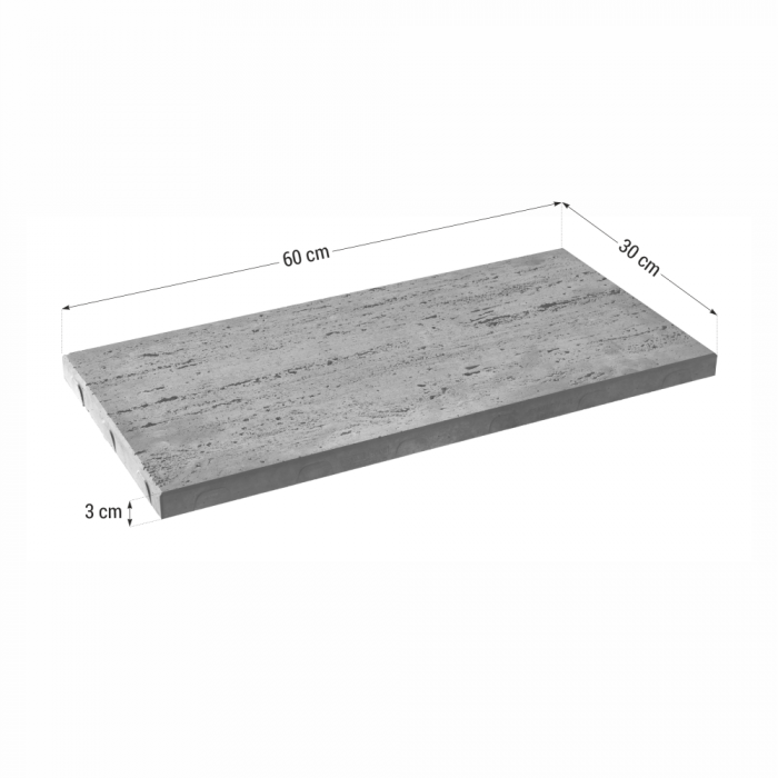 Dala pavaj beton Traverstone, dreptunghi 600x300, silver 3cm [1]