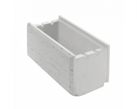 Boltari gard Traverstone - Boltar din beton pentru gard Traverstone Block, white 400 x 200 x 200 mm
