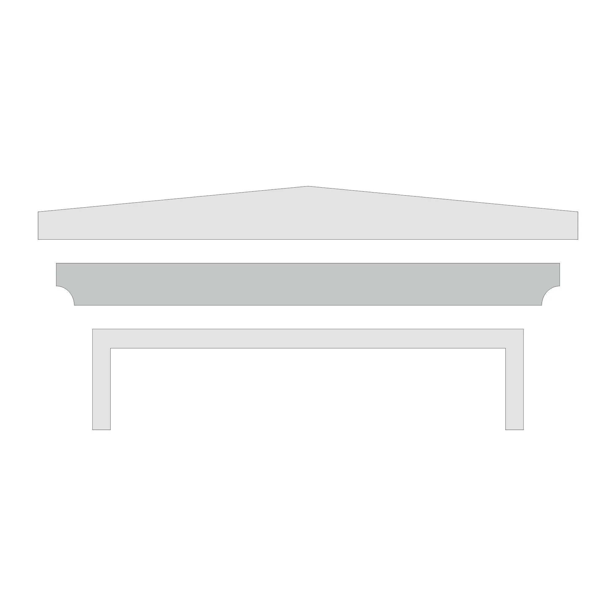 Capitel capac stalp gard Star Stone, (380 x 380) x (350 x 350) x 40 mm, smoke [1]