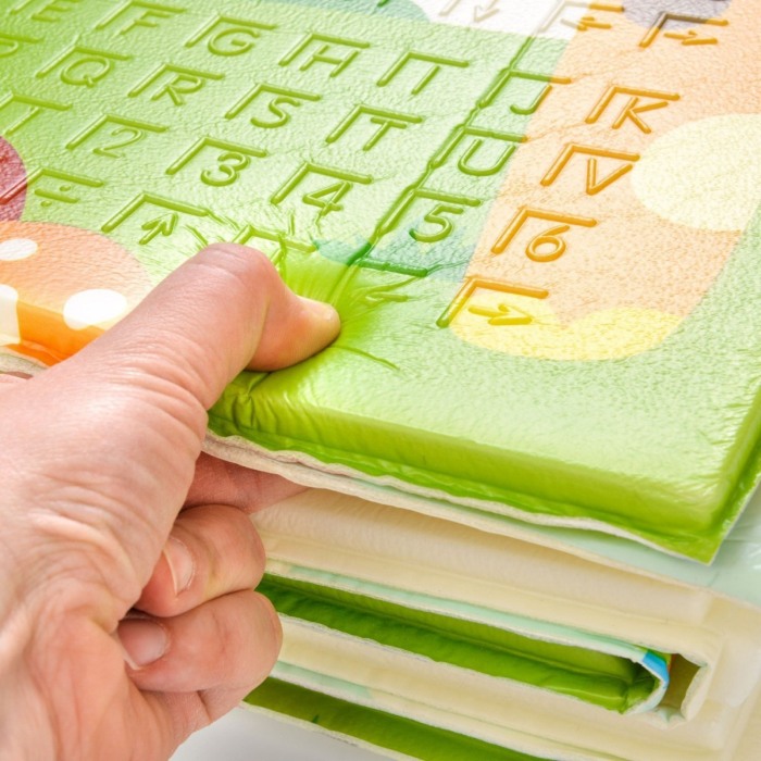 Covor joaca pliabil doua fete 2000x1800x10 mm, balena/oras [3]