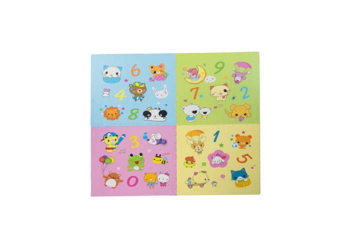 COVOR PUZZLE  1200x1200X12MM Multicolor Animale/Cifre [2]