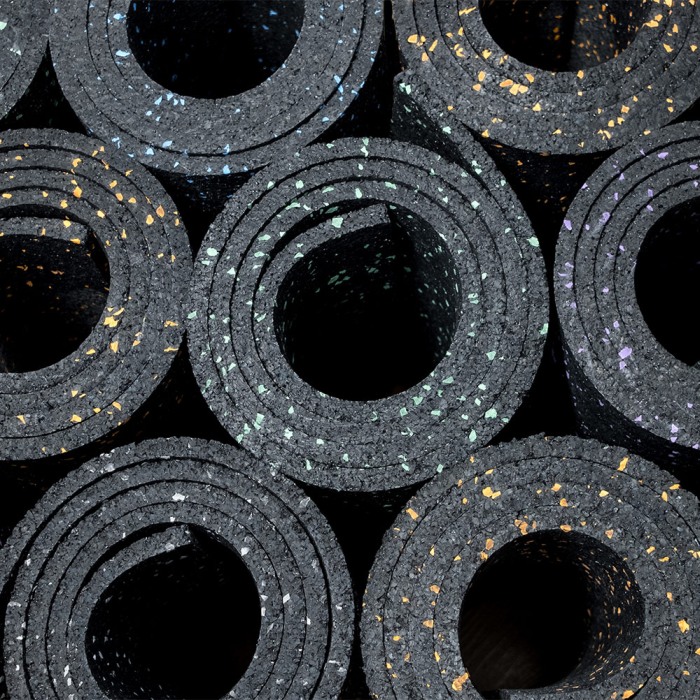 Pardoseala sport din cauciuc premium la rolă de 12.5 mp, grosime 10mm, negru [4]