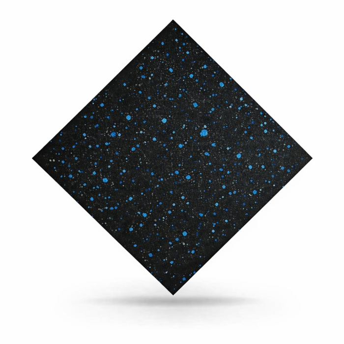 Pavele cauciuc plane Fitness 1000x1000x20 mm + 10% EPDM albastru [2]