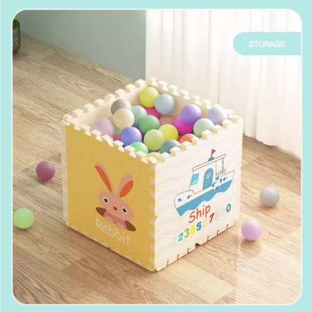 COVOR PUZZLE  1200x1200X12MM Multicolor Animale/Cifre [6]